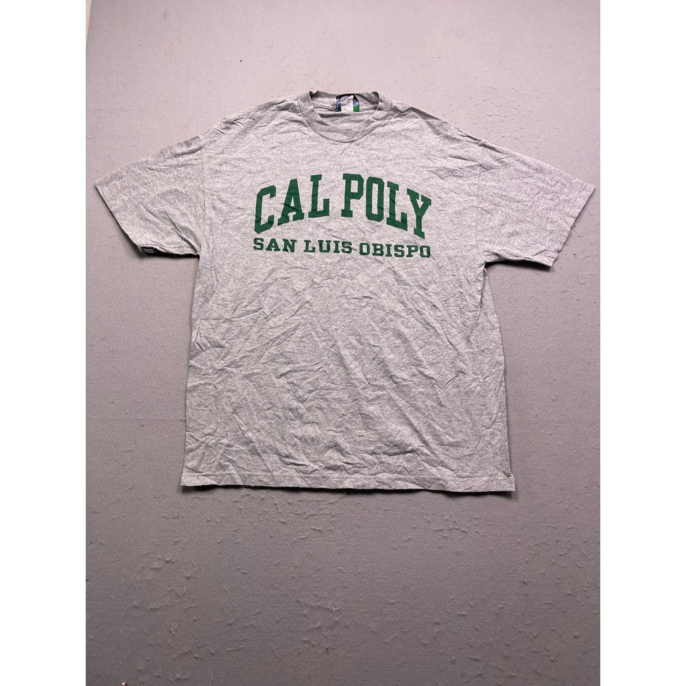 Authentic Clothing‎ Cal Poly T-Shirt 100% Cotton Gray XL Mens